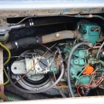 Inboard Volvo diesel engine